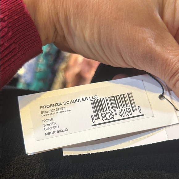 Proenza Schouler Black High-Neck Crop Top - Picture 4 of 5